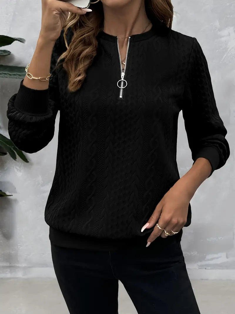 Zoe™ - Maglione Elegante con Zip per Comfort e Stile