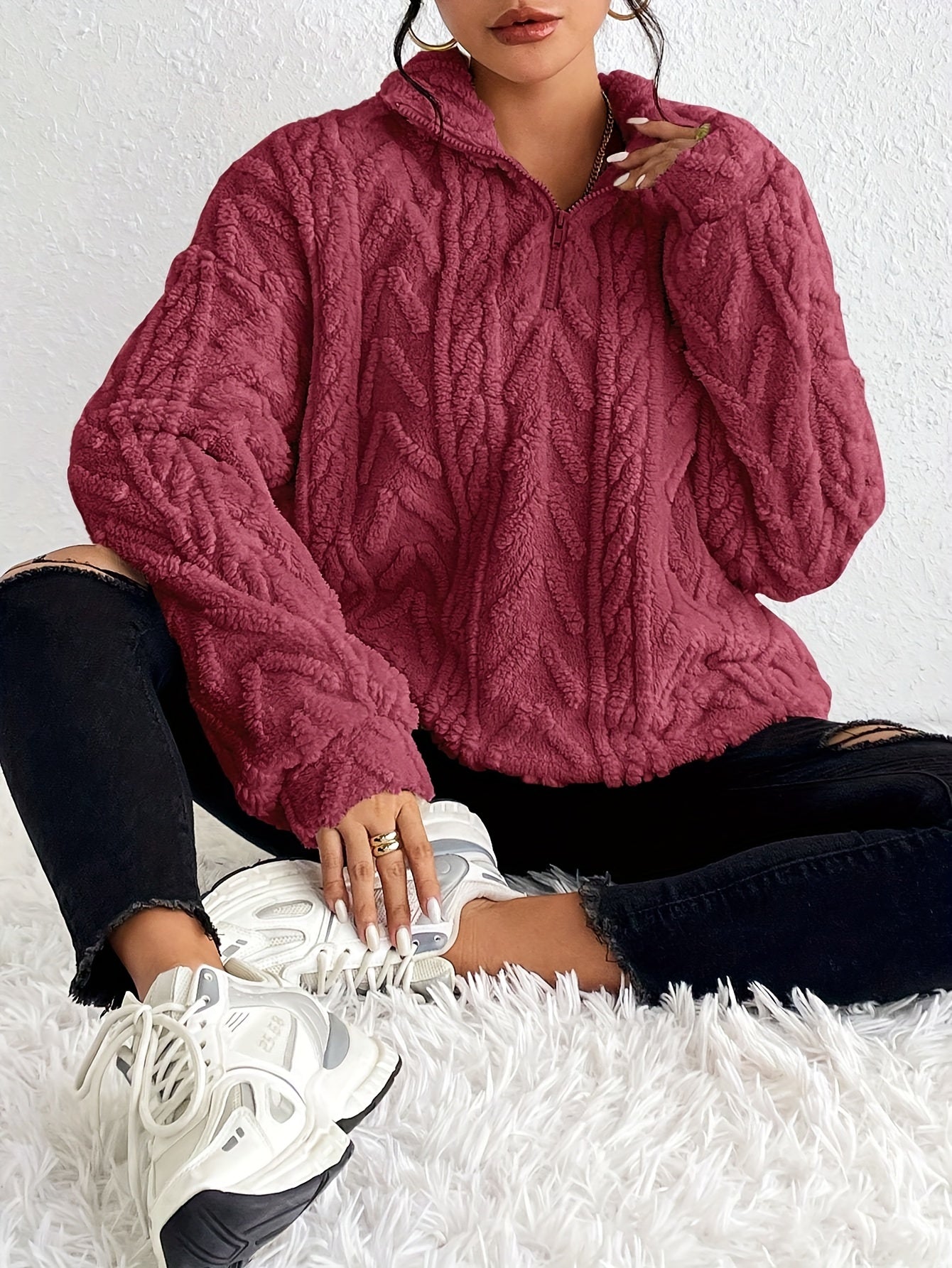 Maddalena | Maglione in pile elegante