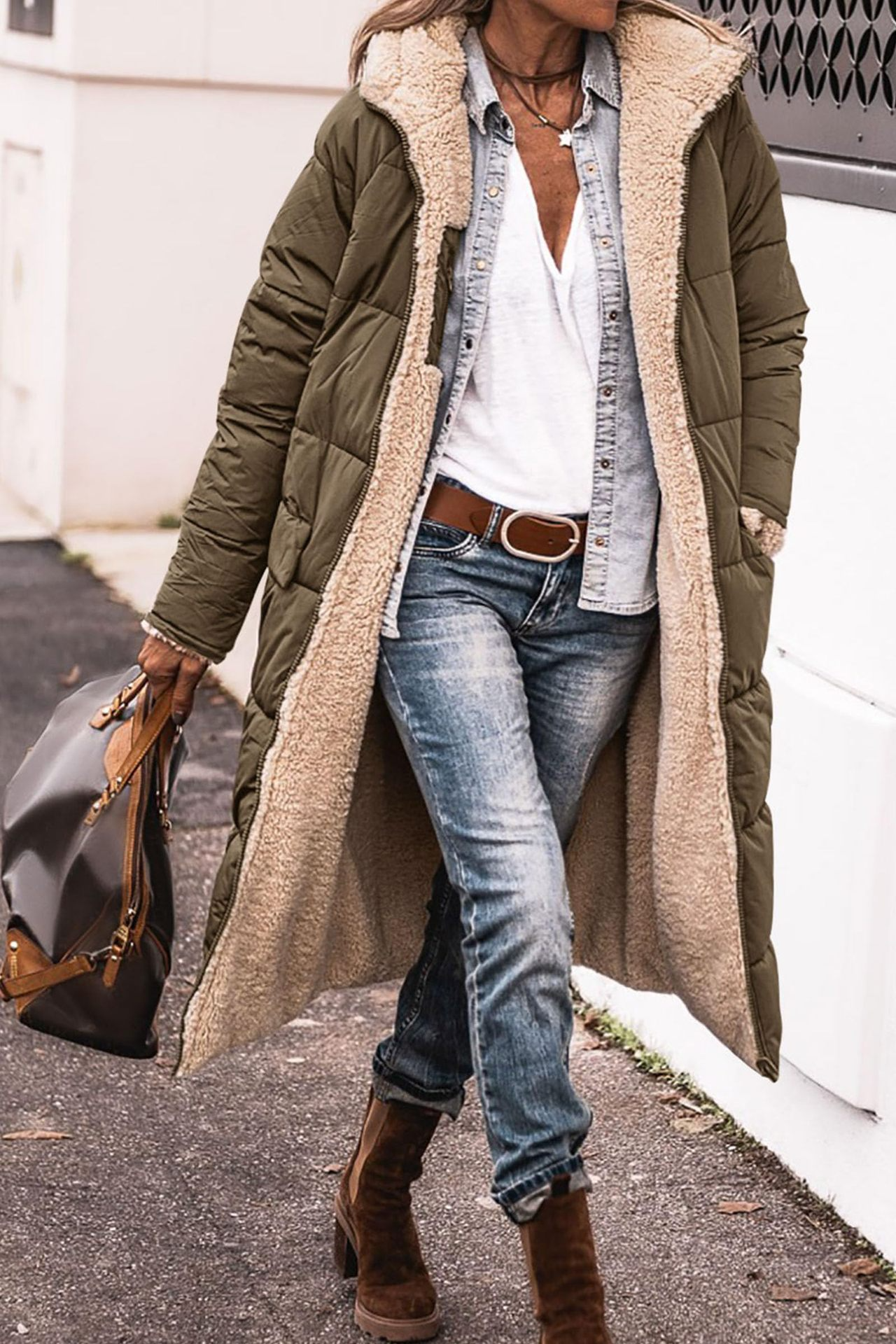 Johna – Cappotto Sherpa Lussuoso e Reversibile