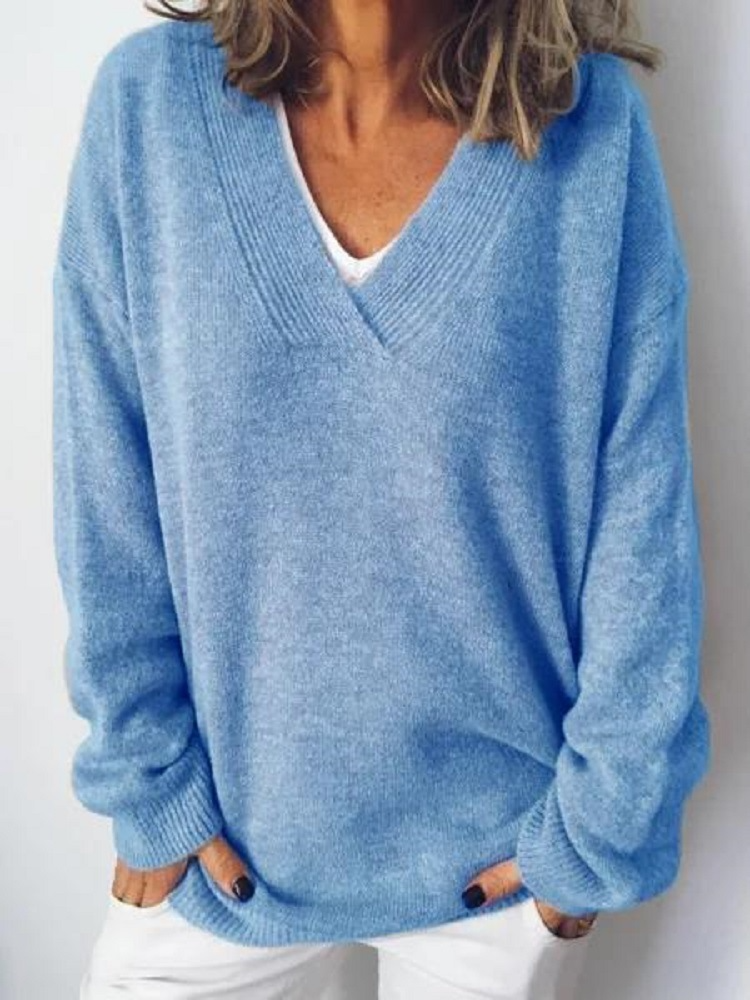 Monika - Maglione in Cashmere con Scollatura a V