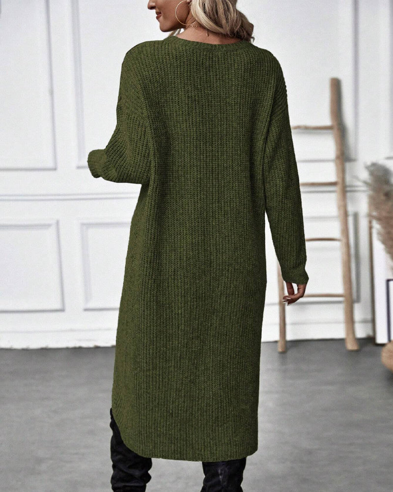 Addison™ - Abito maglione comodo in stile irregolare