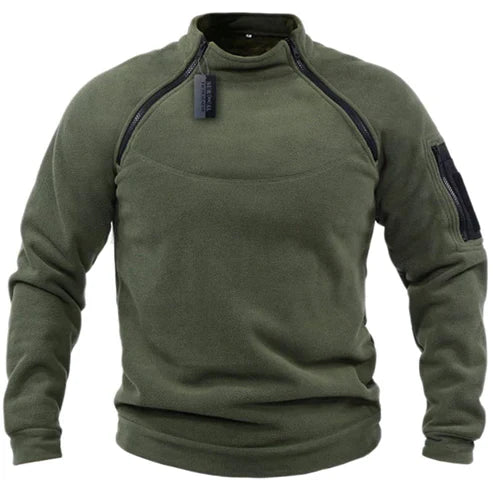 Jomartson - Pullover in Fleece Stile Militare