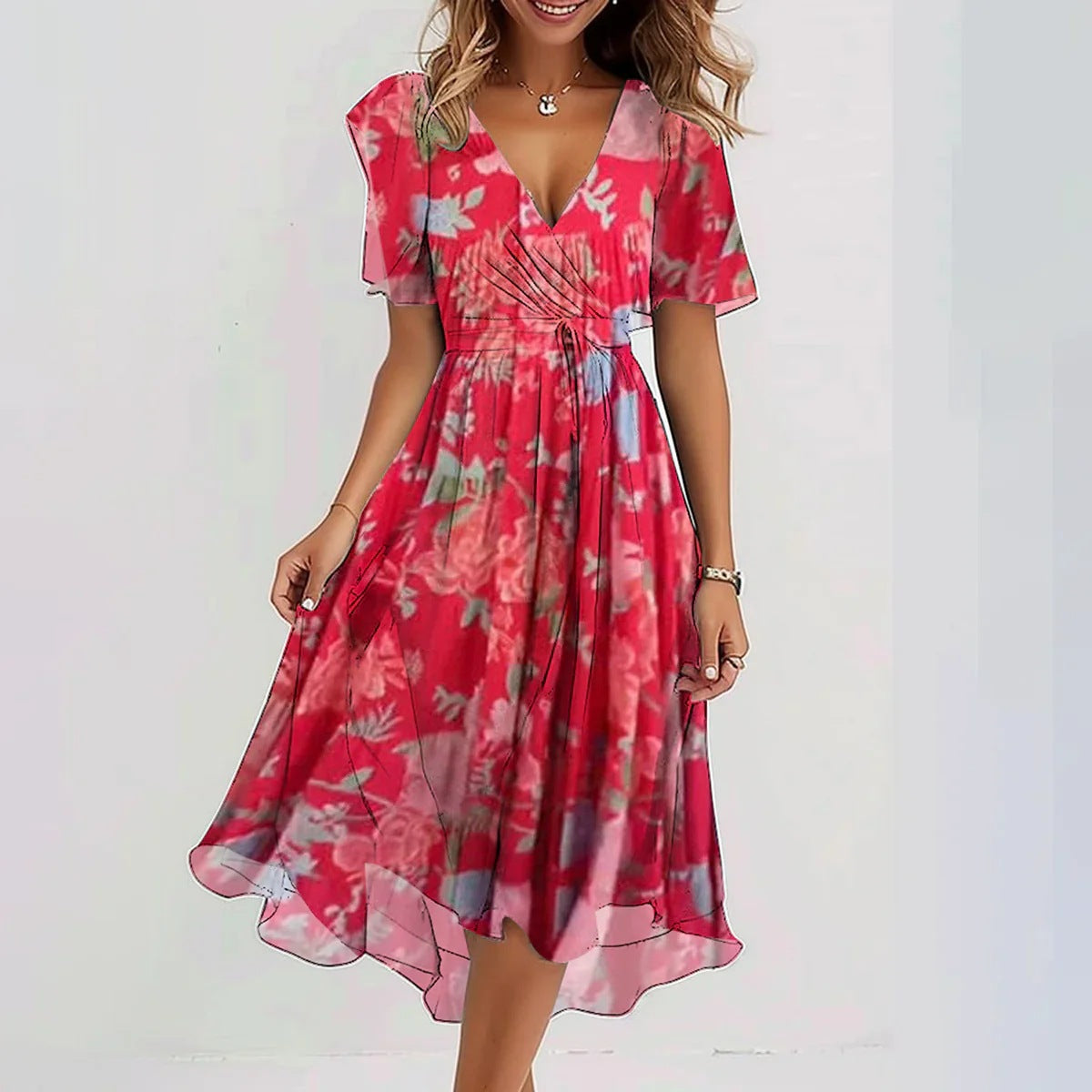 Arlina™ – Abito in Chiffon Elegante e Senza Sforzo