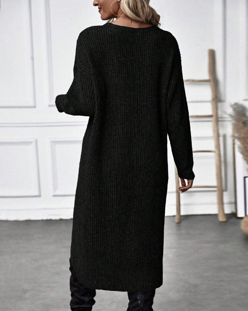 Addison™ - Abito maglione comodo in stile irregolare