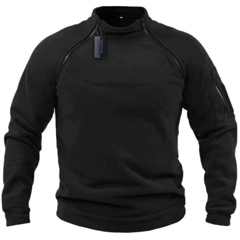Jomartson - Pullover in Fleece Stile Militare