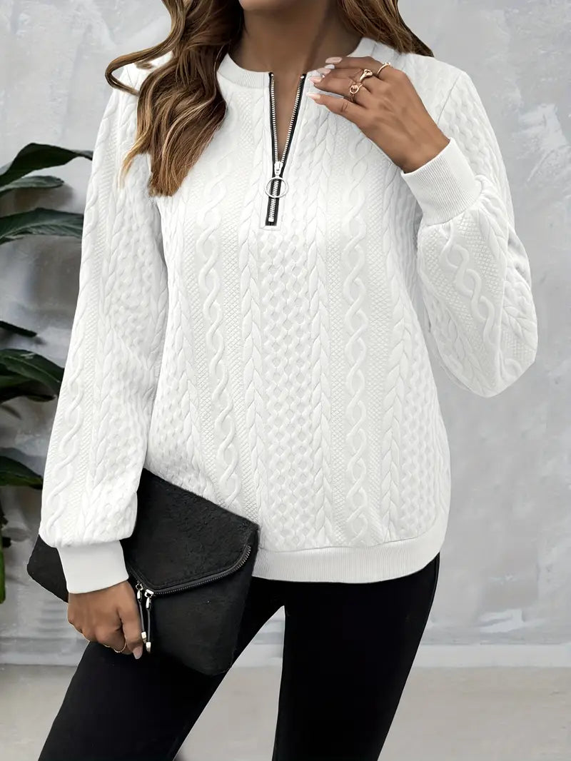 Zoe™ - Maglione Elegante con Zip per Comfort e Stile