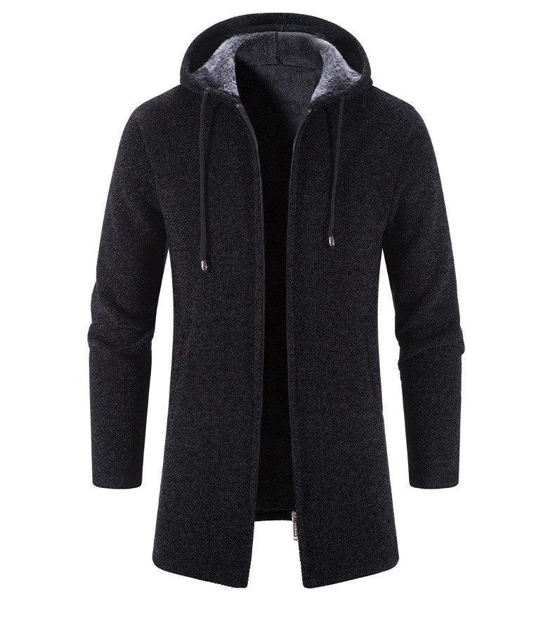 Cappotto con Cappuccio da Uomo