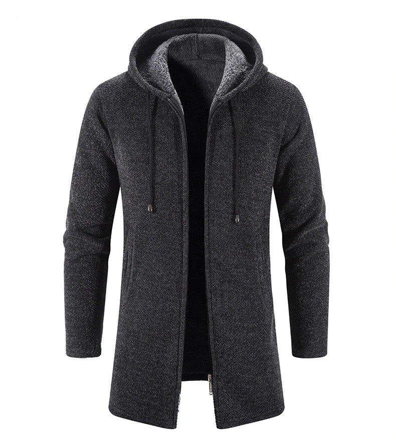 Cappotto con Cappuccio da Uomo