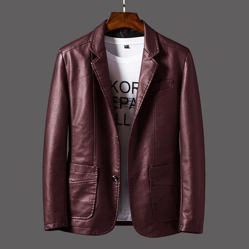 Blazer in pelle per uomini
