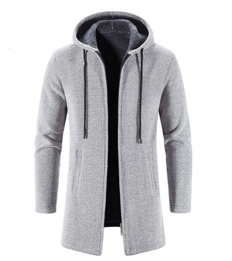 Cappotto con Cappuccio da Uomo