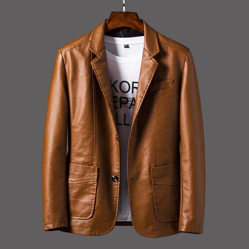 Blazer in pelle per uomini