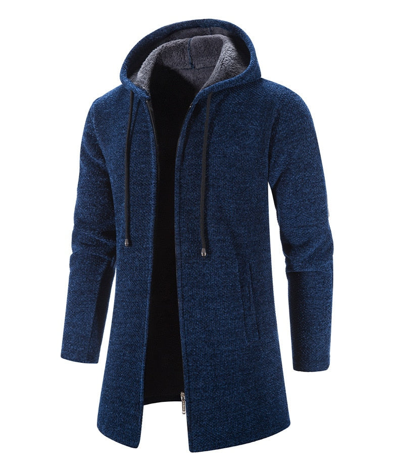 Cappotto con Cappuccio da Uomo