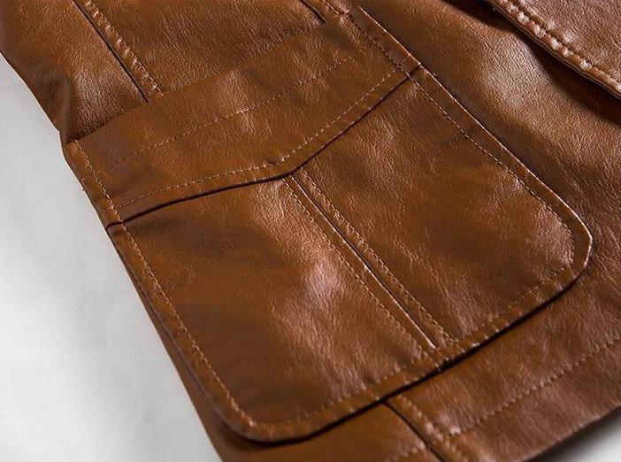 Blazer in pelle per uomini