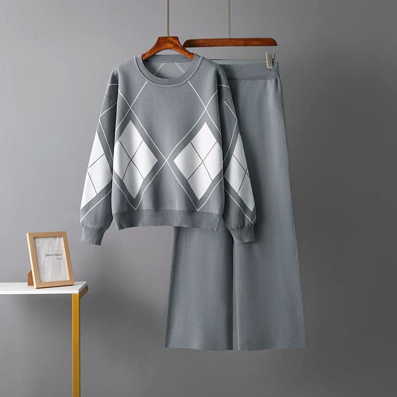Lily™ - Set di Maglione a Maglia Caldo in Due Pezzi