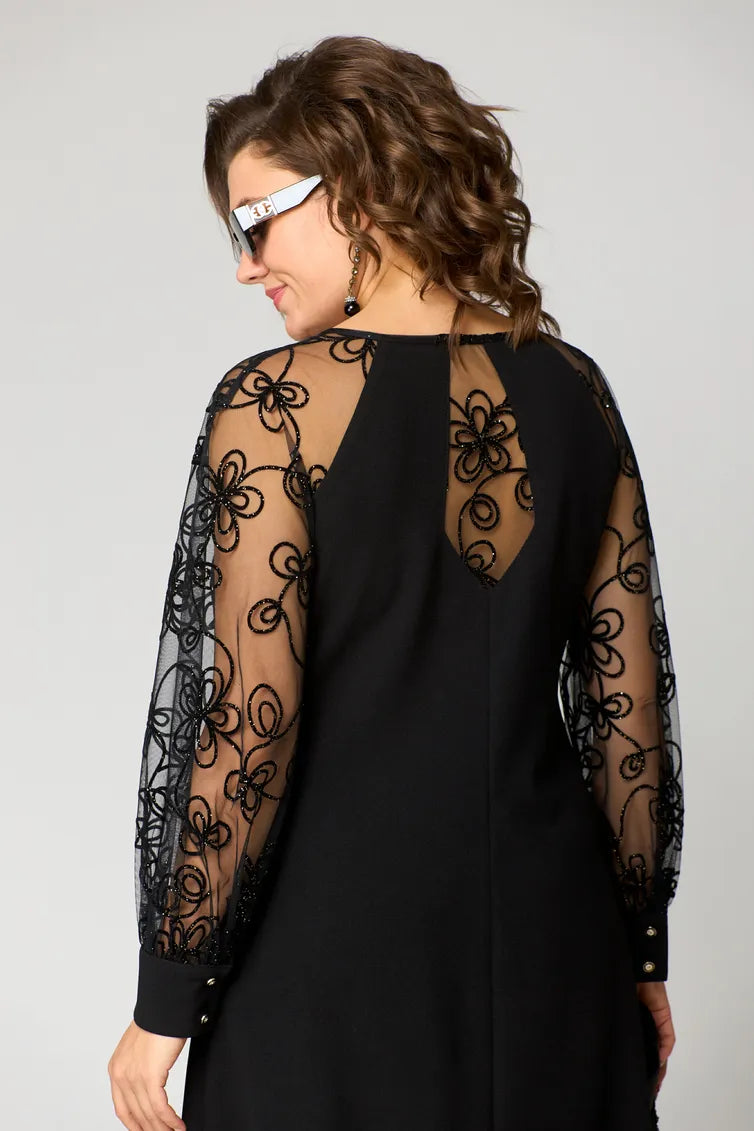 Destiny - Abito con Maniche in Pizzo alla Moda