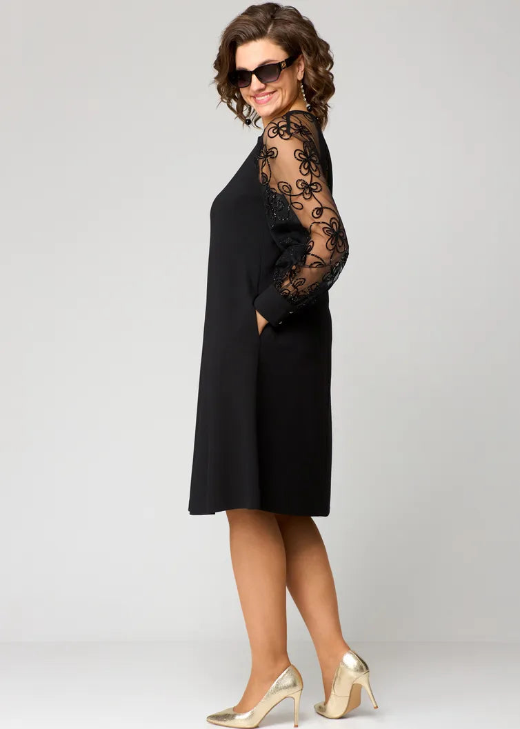 Destiny - Abito con Maniche in Pizzo alla Moda