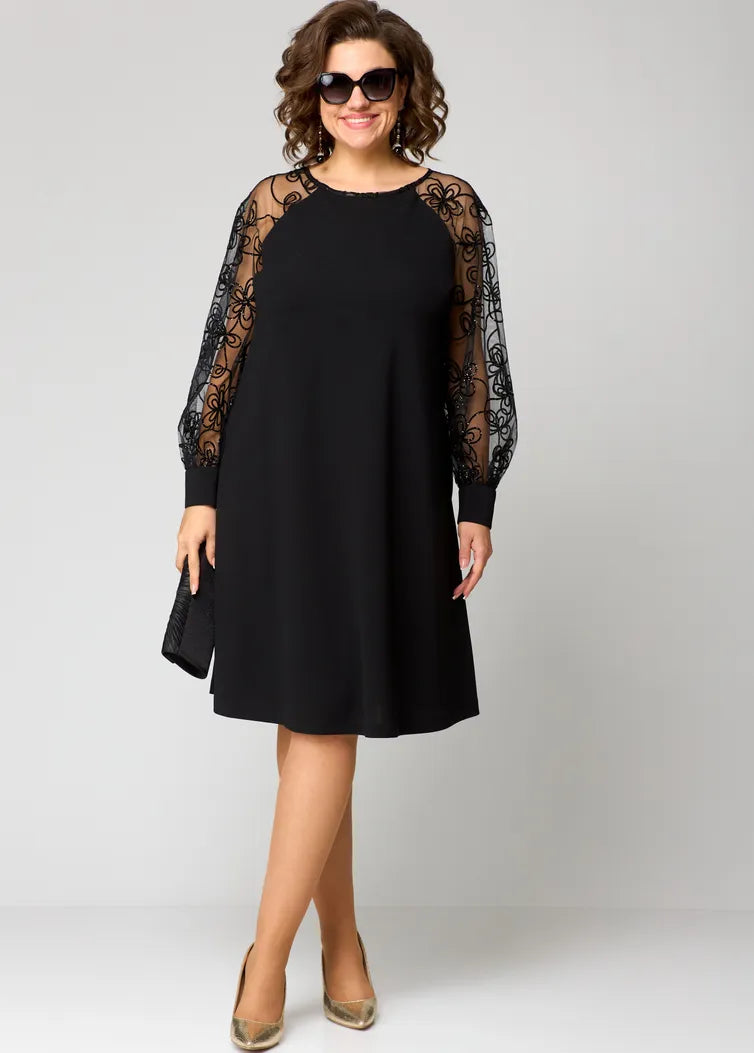 Destiny - Abito con Maniche in Pizzo alla Moda