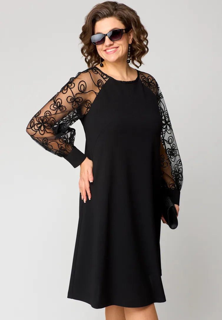 Destiny - Abito con Maniche in Pizzo alla Moda