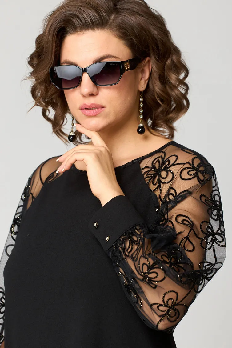 Destiny - Abito con Maniche in Pizzo alla Moda