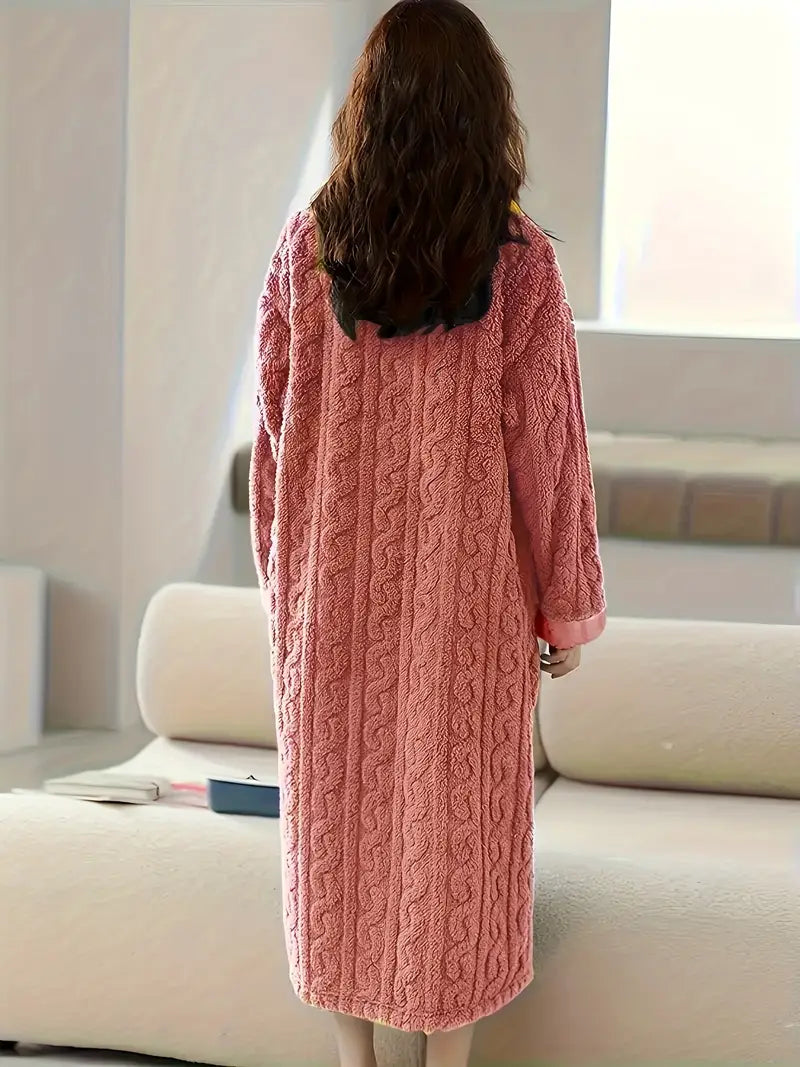 Abigail™ - Abito Invernale in Fleece Jacquard Morbido