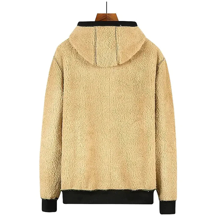 Gilben - Giacca invernale da uomo con cappuccio e fleece