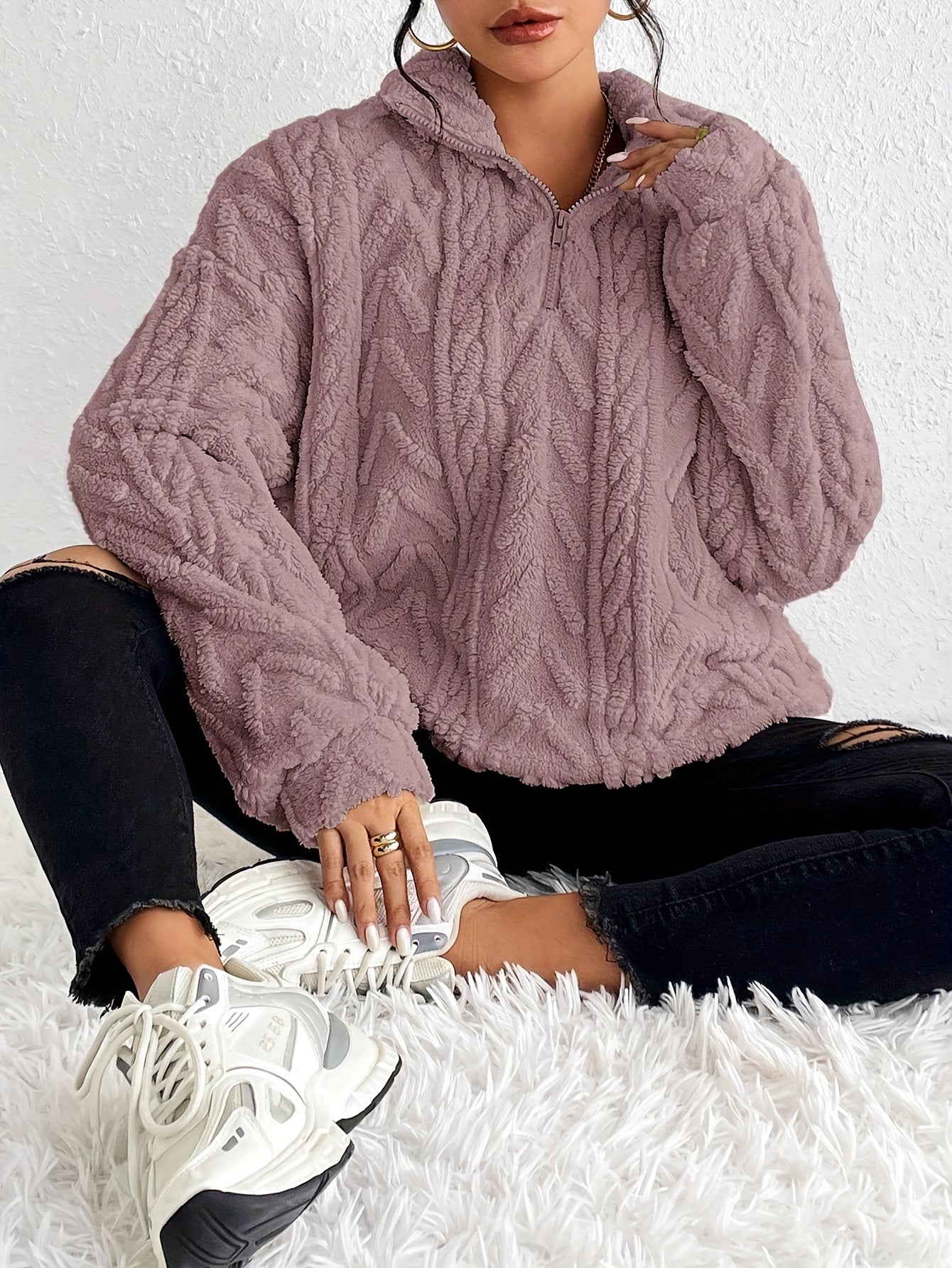 Maddalena | Maglione in pile elegante