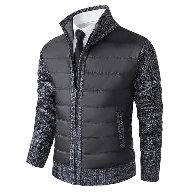 Giacca a maglia invernale versatile da uomo