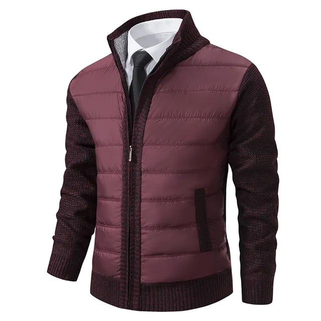 Giacca a maglia invernale versatile da uomo