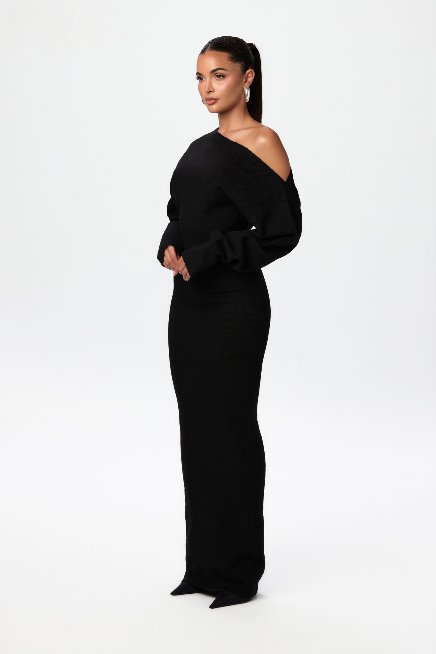 Rosalie™ | Abito Maxi Senza Spalline In Maglia