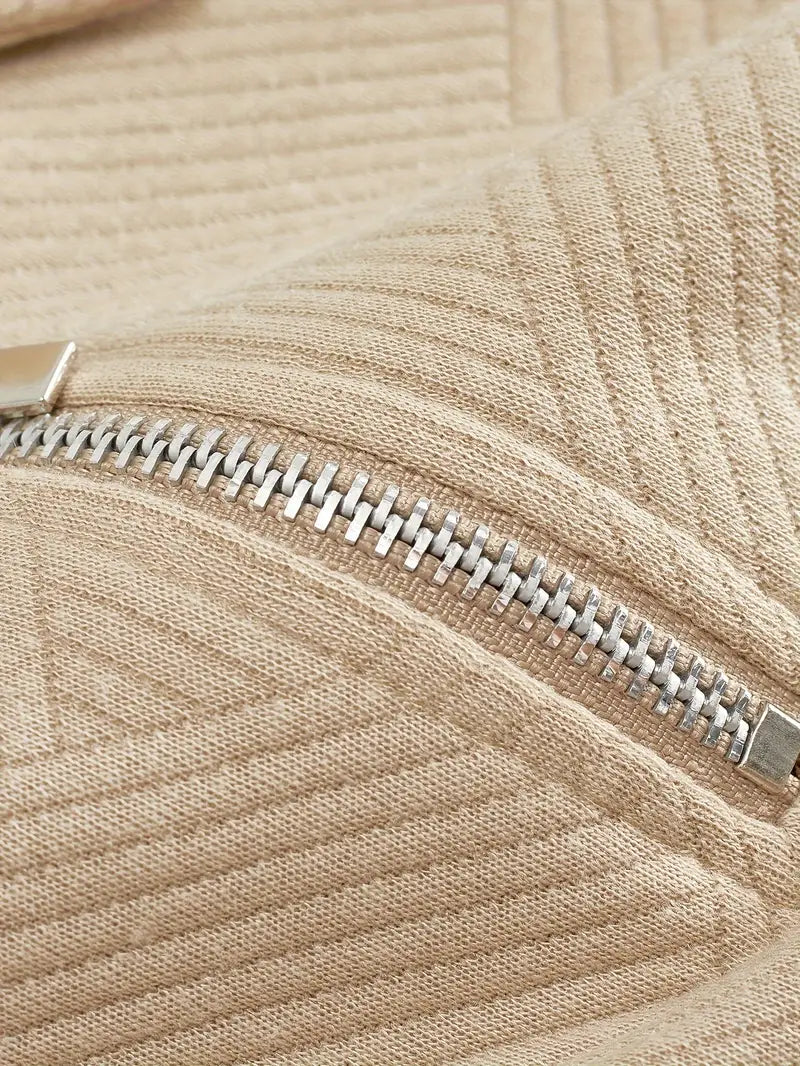 James™ - Maglione Vintage Design Geometrico con Zip