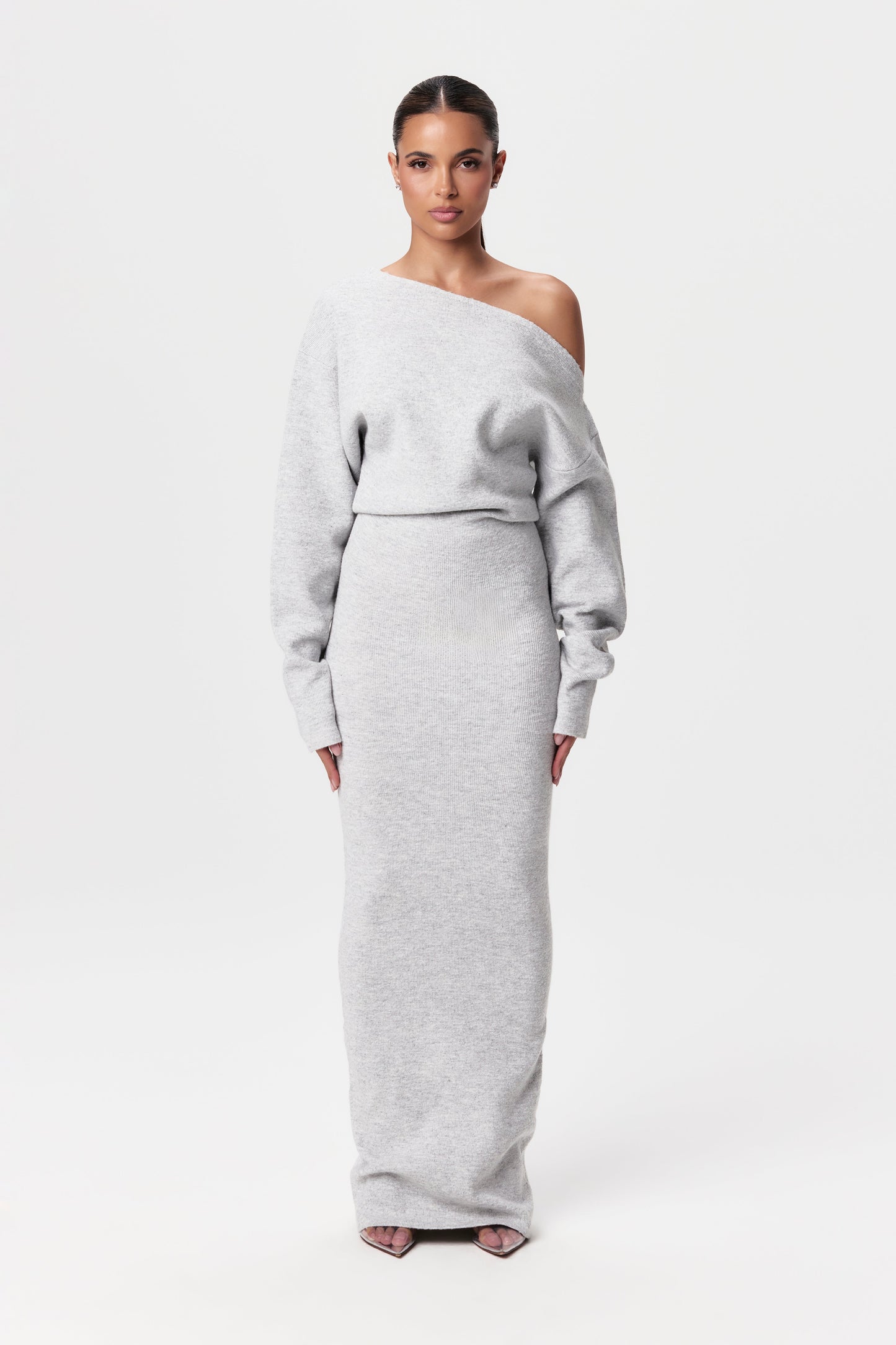 Rosalie™ | Abito Maxi Senza Spalline In Maglia