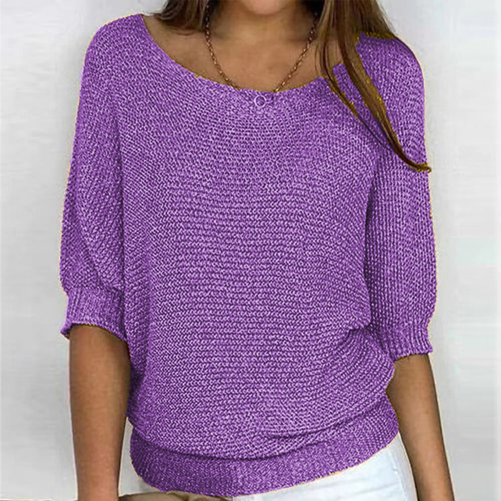 Top Lounge In Maglia Ribbata Relaxed