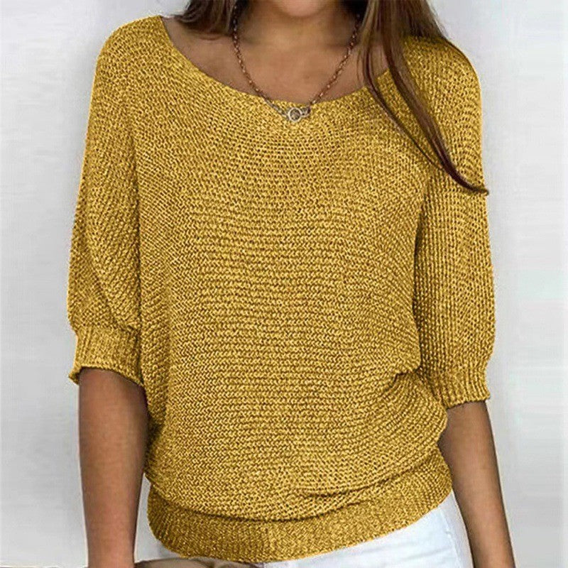 Top Lounge In Maglia Ribbata Relaxed