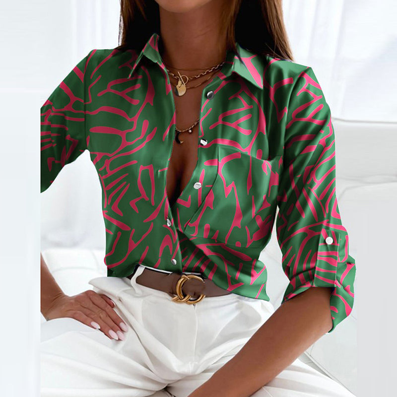 Linda™ | Blusa con Colletto alla Francese