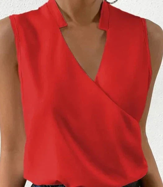 Sarah™ | Elegante Top Senza Maniche in Tinta Unita