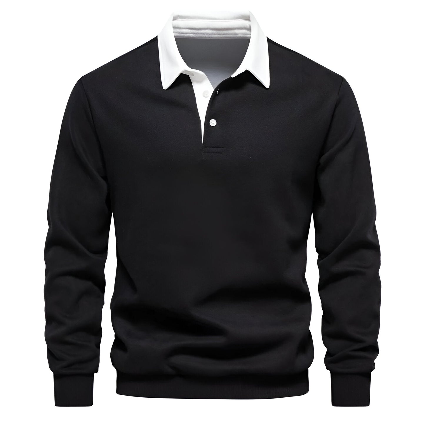 Pullover con colletto polo elegante