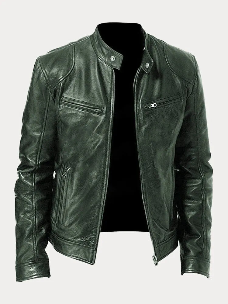 Owen™ - Giacca in Pelle Casual e Stile