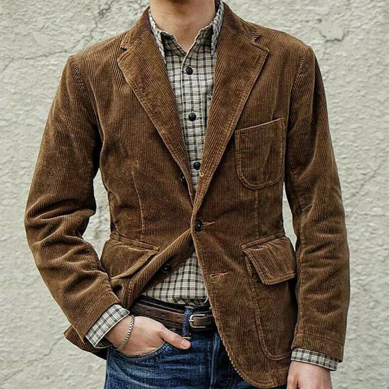 Logan™ - Blazer in Velluto a Coste Vintage e Confortevole