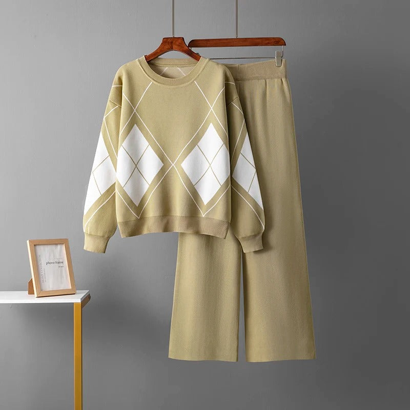 Lily™ - Set di Maglione a Maglia Caldo in Due Pezzi