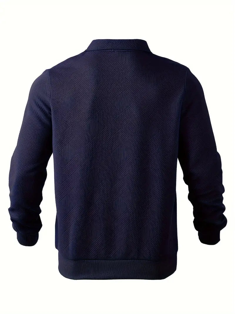 James™ - Maglione Vintage Design Geometrico con Zip