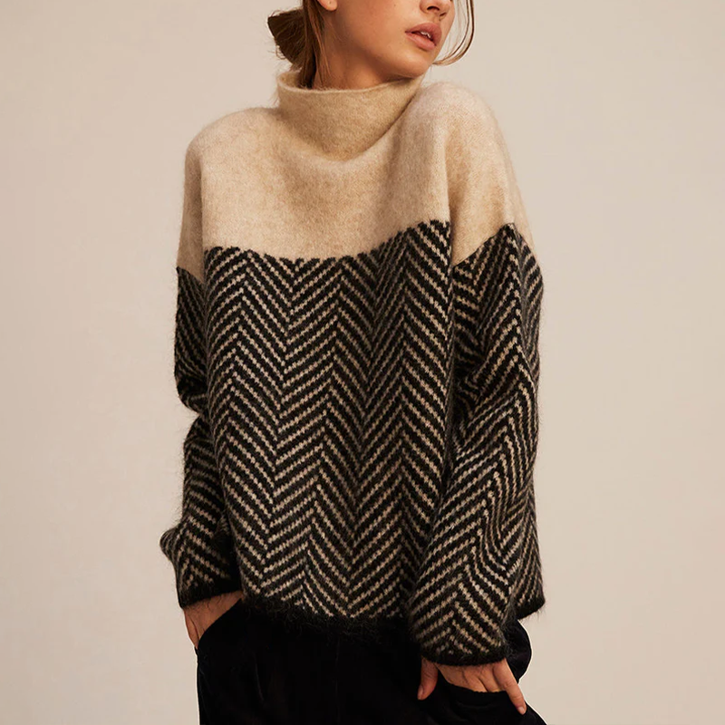 Isabelle - Top Collo Alto di Tendenza