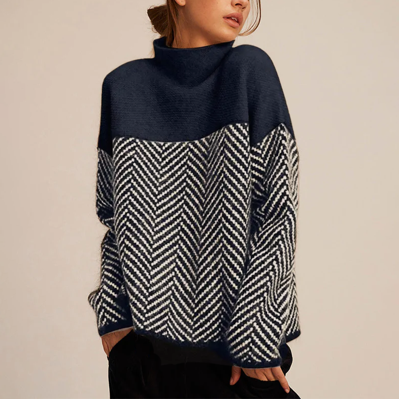 Isabelle - Top Collo Alto di Tendenza