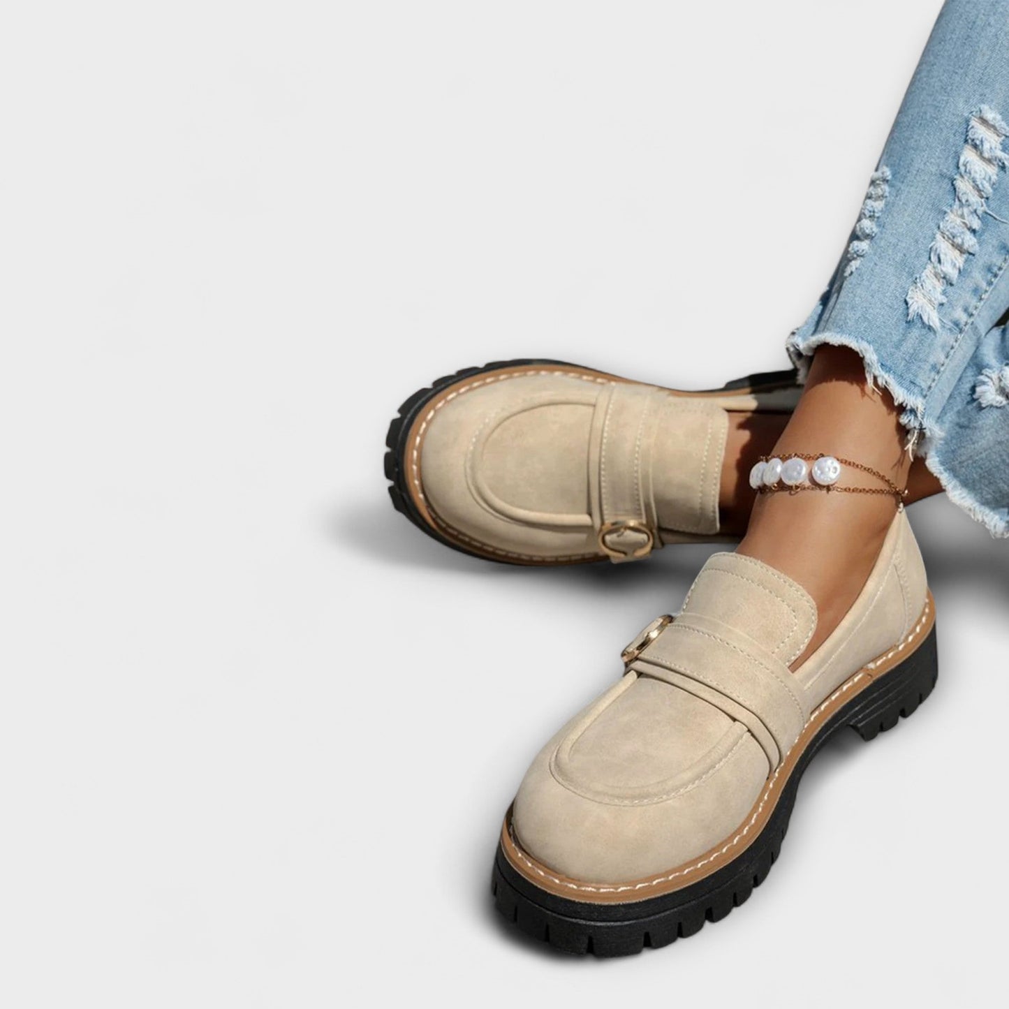 Lora – Mocassini Casual con Punta Rotonda