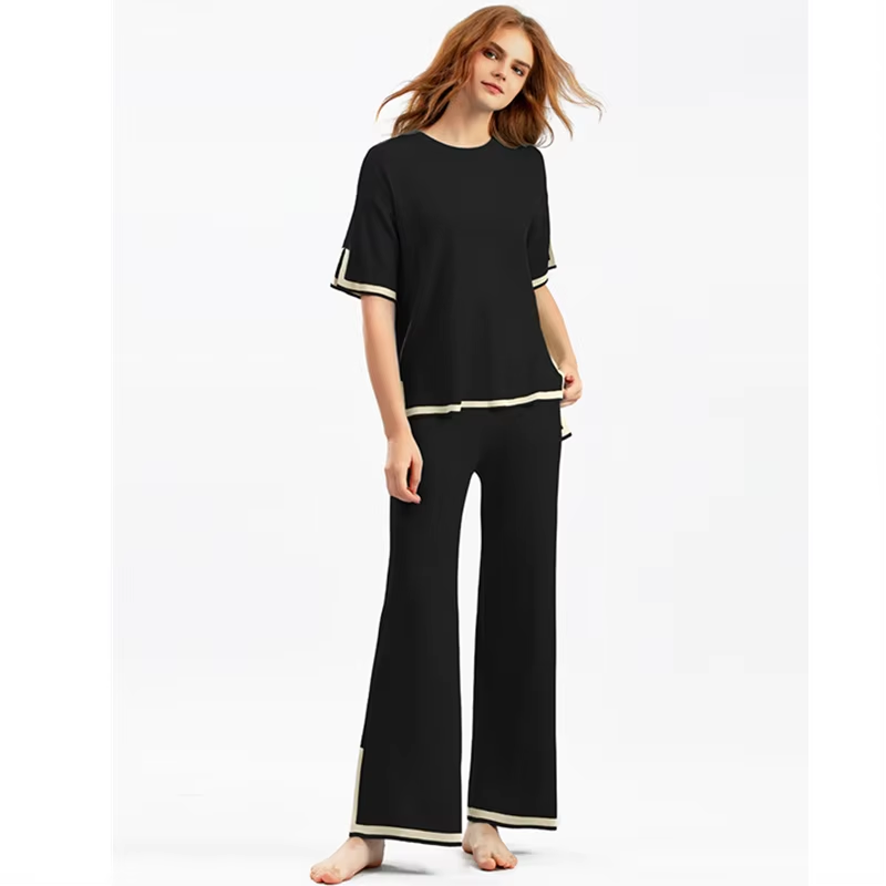 Charlotte™ - Elegante Set Co-Ord in Seta Ghiacciata a Maniche Corte