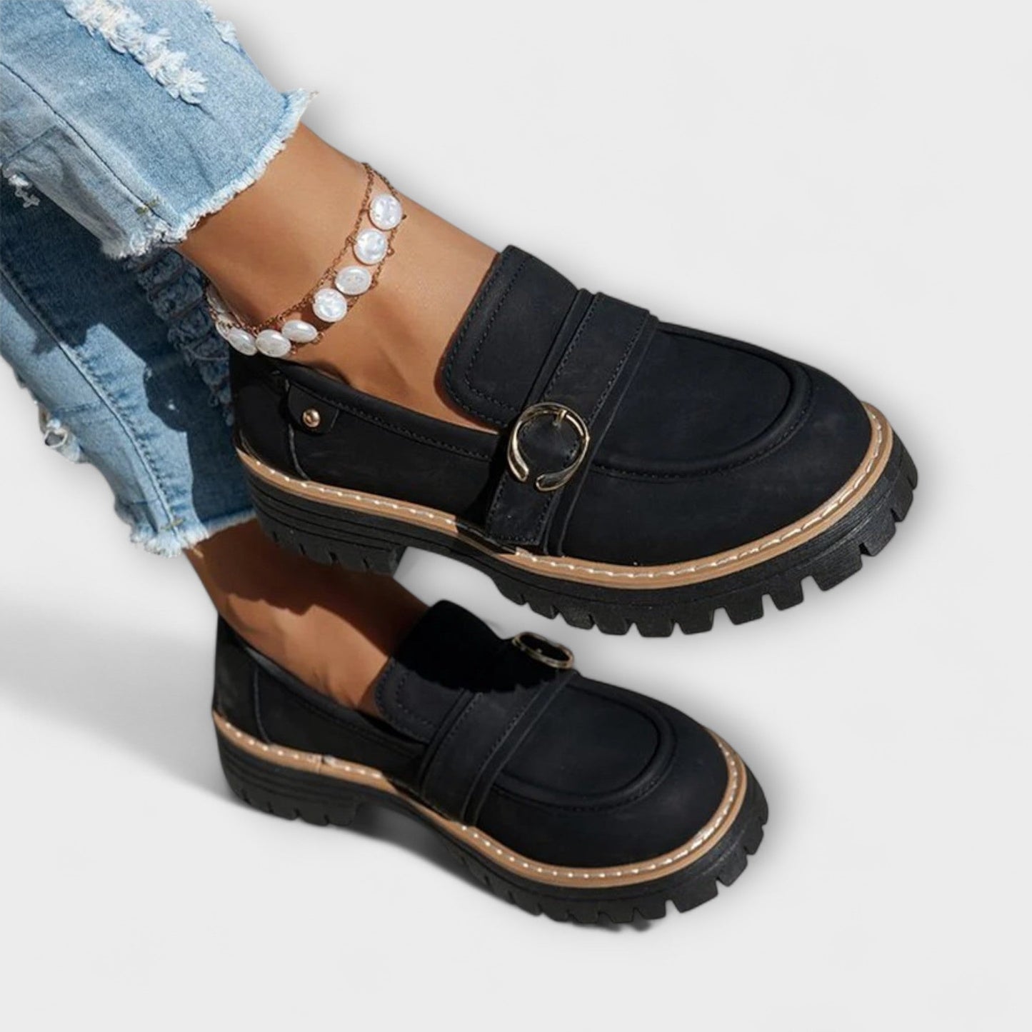 Lora – Mocassini Casual con Punta Rotonda