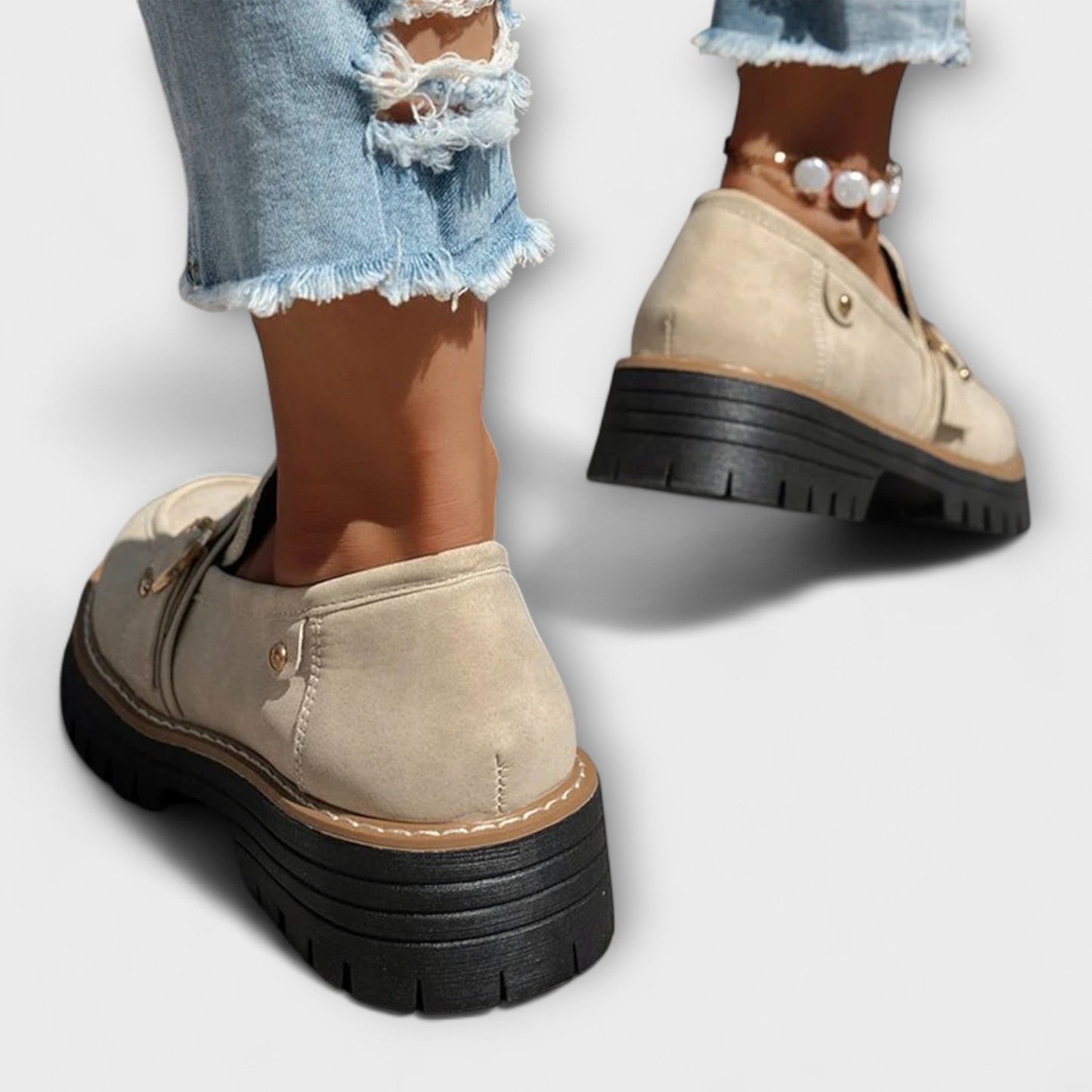 Lora – Mocassini Casual con Punta Rotonda