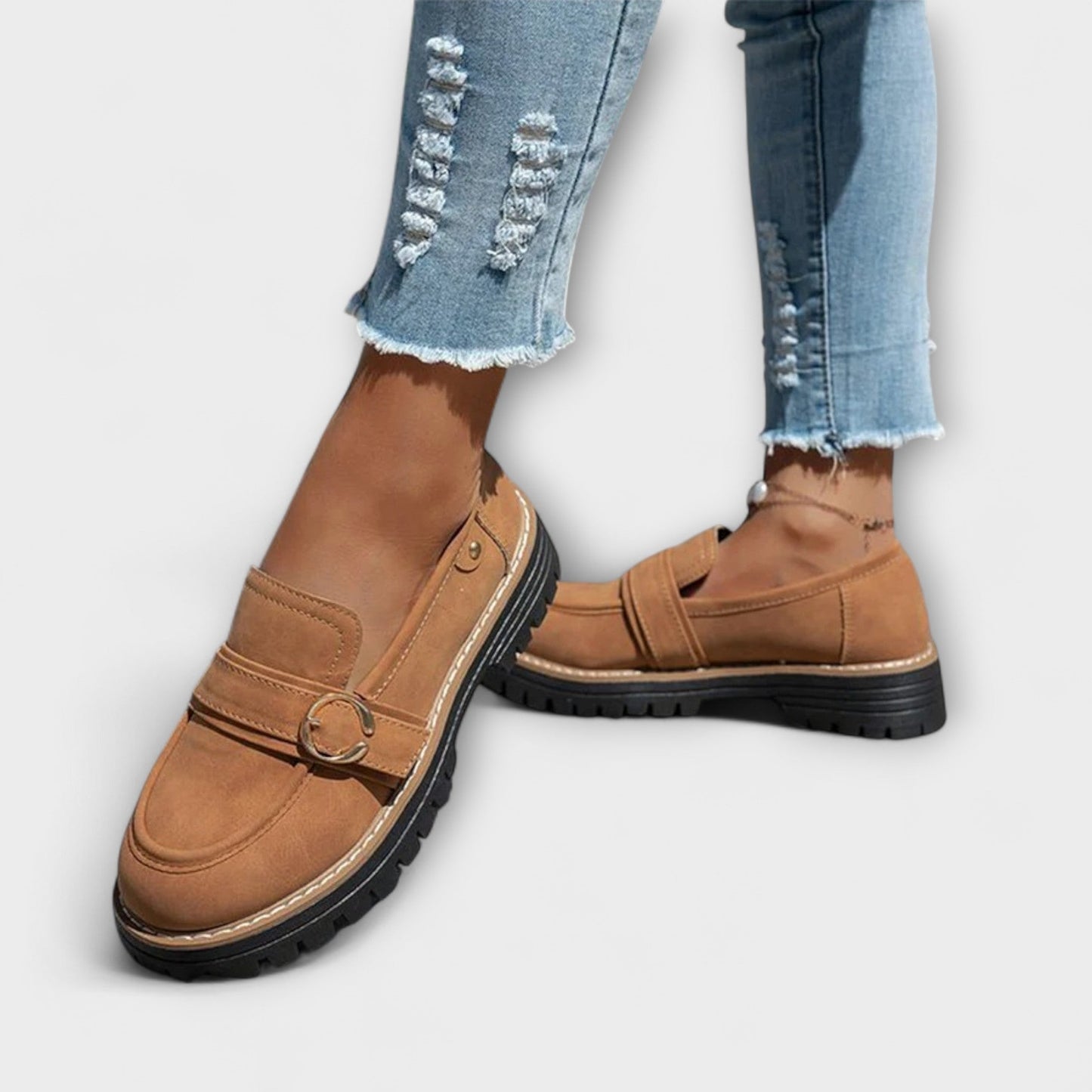 Lora – Mocassini Casual con Punta Rotonda