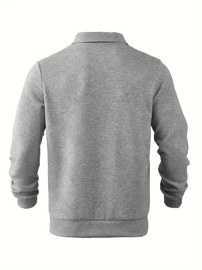 James™ - Maglione Vintage Design Geometrico con Zip