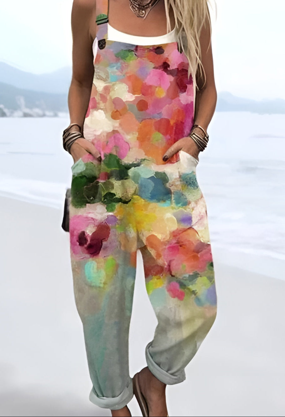 Ingeborg™ | Salopette Aquarellblüte