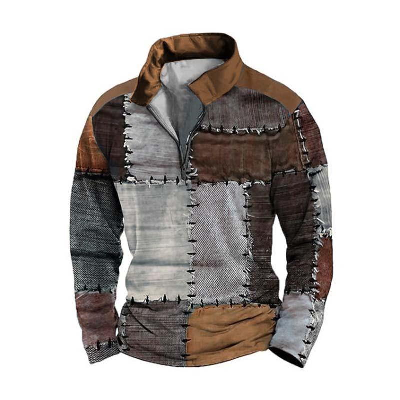 Caleb™ - Polo a maniche lunghe stampato in 3D classico e confortevole